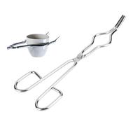 Crucible Tong,250mm Stainless Steel Crucible Tong Lab Support Stands Lab Clamp Holders Melting Furnace Holder Clamp Jewelry Making Toolfor Laboratory Industry