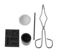Crucible Tongs 5Pieces/Set Gold Silver and Ingot Torch Melting Tool Jewelry Smelting Ceramic Foundry Crucible Mold Set for Casting Precious Metals