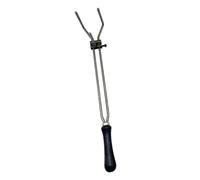 Crucible Tongs Hand Tool Crucible Holder for Refining Jewelry Making Lifting 6x38.5cm, Black