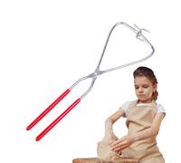 Crucible Tongs - Heat Resistant Tongs | Modelling Tool for Making Crafts Precision Handle High Temperature Handling Tool for Laboratory, Jewellery, Metalwork | Sculpture Ceramic for