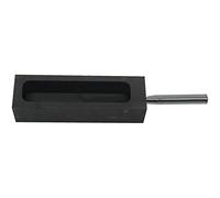 Crucibles with Metal Bar,High Purity Lab Supply Mould for Cast Iron Ingot Gold, Silver, Aluminium,3000g 5000g(3000g)