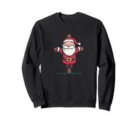 Crucified Santa Claus with Cross Like Lord Jesus Sweatshirt