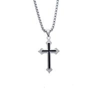 Crucifix Cross Pendant Necklace For Men Women Catholic Jewelry
