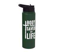Crucifixion Body Piercing Saved My Life Cross Christian Stainless Steel Insulated Water Bottle