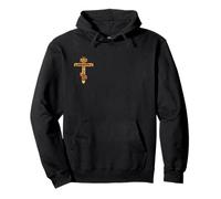 Crucifixion Jesus Christ on the Cross Eastern Orthodox Icon Pullover Hoodie