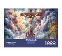 Crucifixion Scene 1000Pieces JigsawPuzzlesJesus Crucifixion KidsforAdult Challenging Brainteasing Age12+byth HomeDecoration Uncover The Puzzle 70x50cm/1000pcs