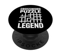 Cruciverbalist Crossword Puzzle Legend Humor PopSockets Adhesive PopGrip