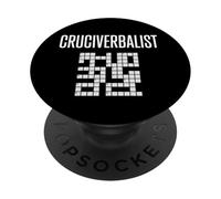 Cruciverbalist Crossword Puzzle Word Lover Humor PopSockets Adhesive PopGrip