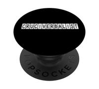 Cruciverbalist Crossword Puzzle Word Lover Humor PopSockets Adhesive PopGrip
