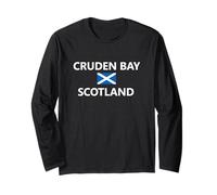 Cruden Bay Scotland Scottish Flag Long Sleeve T-Shirt