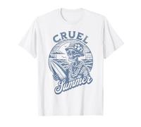 Cruel Summer Funny Vacation Beach Skeleton Top T-Shirt