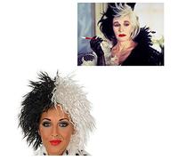Cruella De Ville Wig 101 Dalmations Halloween Fancy Dress (Wig)