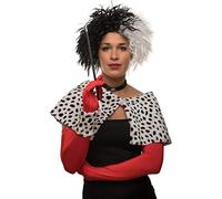 Cruella wig black/white for carnival/fancy dress party