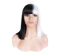 Cruellas De Vils Cruellas Anime Cosplay Wig Hair Costume Party Fancy Dress Wigs for Halloween Carnival Costume Party