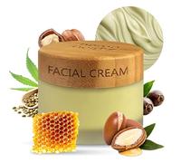 Cruelty-Free Organic Face Moisturiser For Women. Night Cream with Hemp Extract, Jojoba Oil, Argan Oil, Shea Butter, Propolis. Creamy Quick-Absorb to Heal Dry&Senstive Skin, Spot Treatment