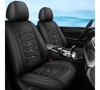 Cruetmo Car Seat Covers Universal Fit for Ford Focus 2 Fiesta Fusion Ranger Kuga Ecosport Explorer F-350 F-150 Nappa Leather Cushion Protector