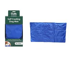 Crufts Comfortable Blue Pet Cooling Mat - 50 x 90cm (1 Pc Ideal for Dogs, Cats, and Pets