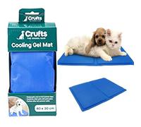 Crufts - Self Cooling Pet Dog Gel Mat 40cm x 30cm Travel Playing Training Pad,Blue