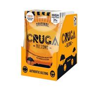 Cruga Original Beef Biltong Flavour 12 × 60g Snack Packs - High Protein Gluten Free Spicy Snack - Low Sugar - No Added MSG - Ideal for Gym, Travel, Hiking & Everyday Energy