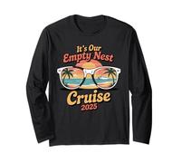 Cruise 2025 Parenting Empty Nester Parents Retro Empty Nest Long Sleeve T-Shirt