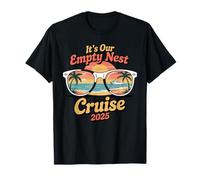 Cruise 2025 Parenting Empty Nester Parents Retro Empty Nest T-Shirt
