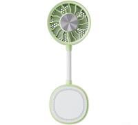 Cruise Approved Fan with Magnetic Base - Silent Portable Travel Fan featuring Cooling Function - Adjustable Hose Desk Fan for Bedroom Office Gym Beige 7.3x3.5x20.7cm(Green)