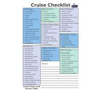 Cruise Checklist: Cruise • Tropical • Port • Ocean Travel
