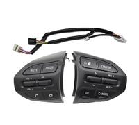 Cruise Control Button For Kia For RIO 2018-2021 For X-LINE K2 For RIO 4 Steering Wheel Buttons Cruise Control Remote Volume Bluetooth Car Switches(Model D-White left)