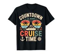 Cruise Countdown Over Cruise Time Ship Ocean Summer Sunset T-Shirt