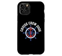CRUISE CREW 2024 Ship Wheel Anchor Vacation Travel Nautical Case for iPhone 11 Pro