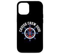 CRUISE CREW 2024 Ship Wheel Anchor Vacation Travel Nautical Case for iPhone 12/12 Pro