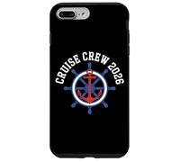 CRUISE CREW 2024 Ship Wheel Anchor Vacation Travel Nautical Case for iPhone 7 Plus/8 Plus