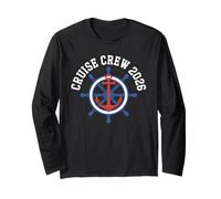 Cruise Crew 2024 Ship Wheel Anchor Vacation Travel Nautical Long Sleeve T-Shirt