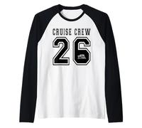 Cruise Crew 2026 Squad Matching Friend Group Family Vacation Raglan Baseball Tee