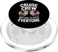 Cruise Crew Most Likely To Talk To Everyone Design PopSockets PopGrip for MagSafe