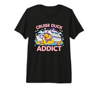 Cruise Duck Addict Ship Vacation Cruising Premium T-Shirt