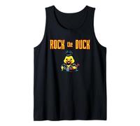 Cruise Duck Rock The Duck Guitar Playing Wild Haired Fun Tank Top