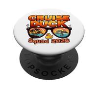 Cruise Duck Squad 2026 Tropical Island Ship Vacay Fun PopSockets Adhesive PopGrip