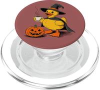 Cruise Duck Witch Halloween Pumpkin Coffee Hat and Cape Fun PopSockets PopGrip for MagSafe