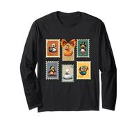 Cruise Ducks Halloween Stamps Pumpkin Pilgrim Vampire Angel Long Sleeve T-Shirt