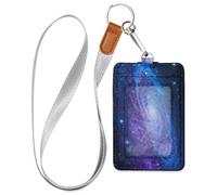Cruise Essentials Badge Holder Blue-Violet Cosmic Nebula