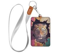 Cruise Essentials Badge id Holders Tigers Breaking Through The Wall