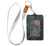 Cruise Essentials Secure Badge Holder A Blooming Red Rose with Thorns