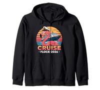 Cruise Flock 2026 Flamingo Captain Shirt Zip Hoodie