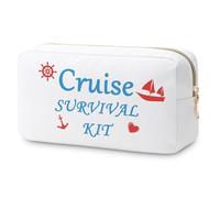Cruise Gifts for Woman Makeup Bag Girls Getaway Gifts Cruise Vacation Cosmetic Bag Travel Cruising Trip Present for Friends Bestie Sister Beach Lover Cruising Cabin Cosmetic Pouch Graduation Present
