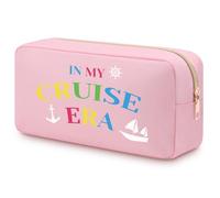 Cruise Gifts for Women Cruise Oxford Cloth Cosmetic Bag for Cruise Lovers Teens Girls Daughter Wife Friend Bestie Cruise Vacation Gift Cruise Accessories Double Side Zipper Travel Toiletry Bag