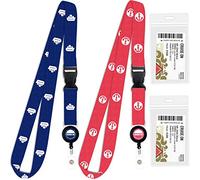 Cruise Lanyard for Ship Cards | 2 Pack with ID Holder, Key Card Retractable Badge & Waterproof