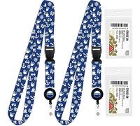 Cruise Lanyard ID Holder Ship Card Lanyards & Accessories by Cruise On - fits Carnival, Royal Caribbean, Disney & All Cruises Ships Key Cards with Retractable Badge Reel & Waterproof Pouch [2 Pack]