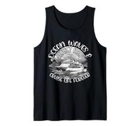 Cruise Life Forever - Ocean Sunset Vibes Watercolor Ship Tank Top