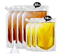 Cruise Liquor Flask Kit for Travel,Concealable and Reusable Rum Runner Alcohol,Leak-Proof, BPA-Free,Juice Travel Plastic Flasks Liquor Bags for Sneak Drink（4-3Kit）